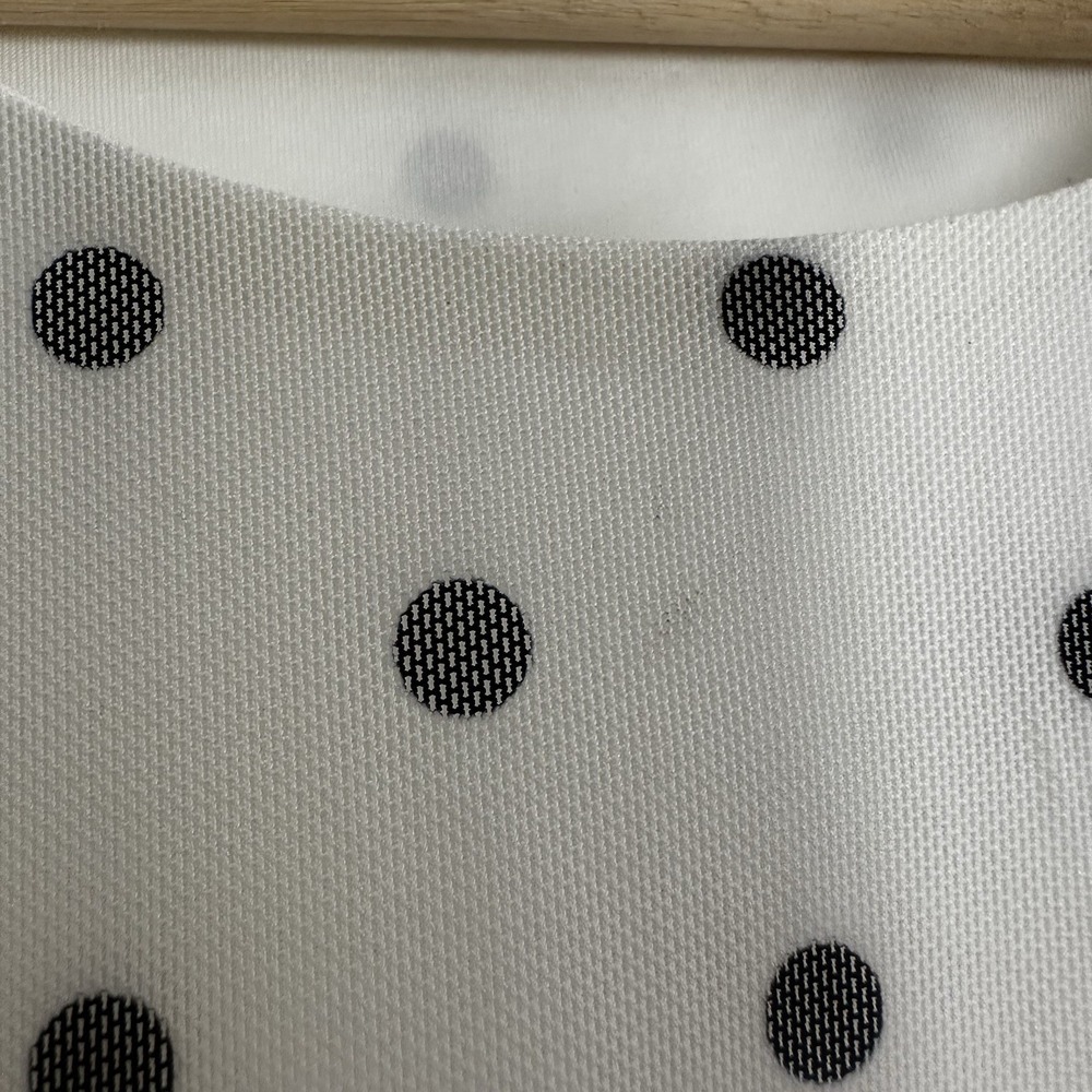 Reformation White Polka Dot Mini Dress with Black Dots - Picture 7 of 8